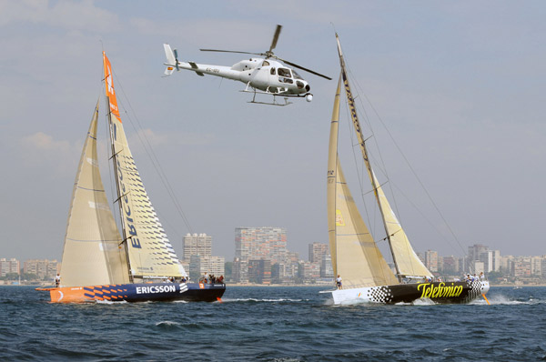 Regata de entrenamiento de los VOR 70 en Alicante