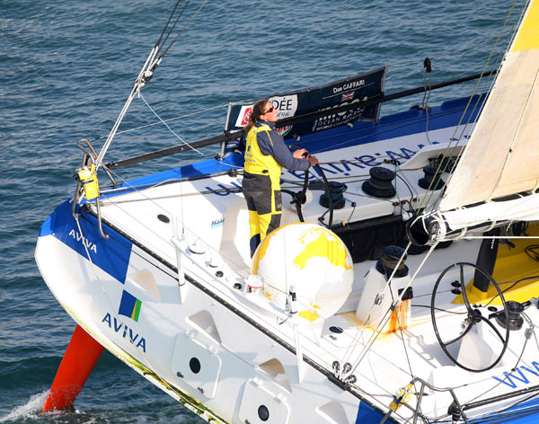 La vida de un solitario. Imágenes de Dee Caffari en la Vendée Globe