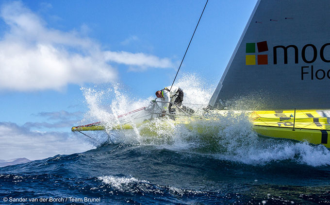 Primeros entrenamientos del Team Brunel holandés en Marina Rubicón