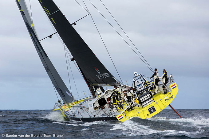 Primeros entrenamientos del Team Brunel holandés en Marina Rubicón