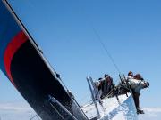 Fotos a bordo del Bribón durante la regata de entrenamiento del Circuito MedCup en Cascais