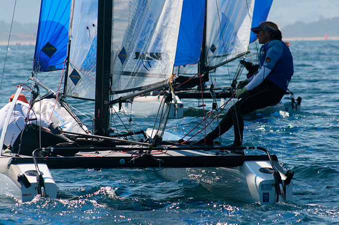 4ª Jornada Poco viento solo compiten los 49er 4ª Jornada Poco viento solo compiten los 49er