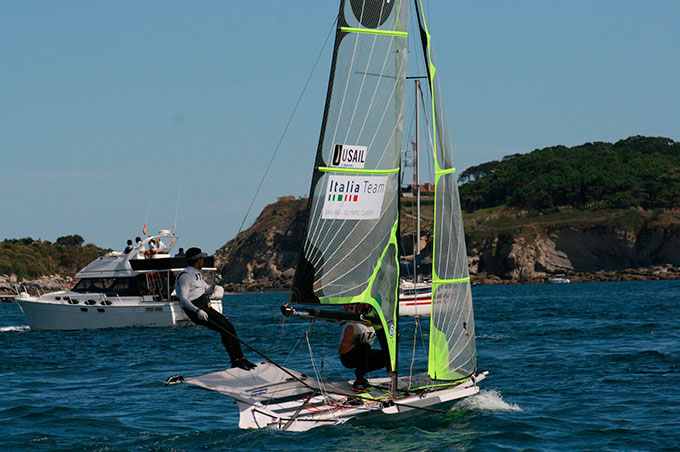 4ª Jornada Poco viento solo compiten los 49er 4ª Jornada Poco viento solo compiten los 49er