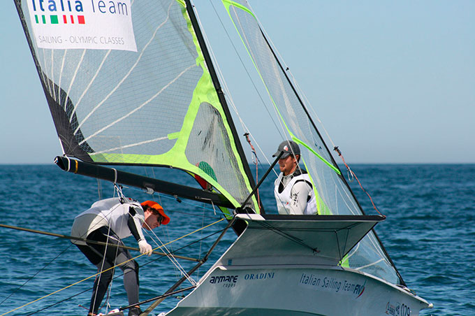 4ª Jornada Poco viento solo compiten los 49er 4ª Jornada Poco viento solo compiten los 49er