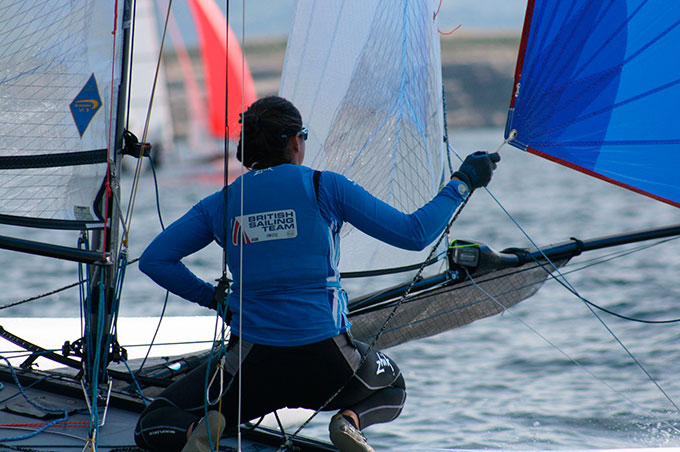 4ª Jornada Poco viento solo compiten los 49er 4ª Jornada Poco viento solo compiten los 49er