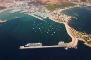 Vista aérea del puerto