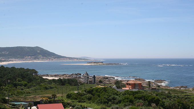Foz del Minho desde la costa española