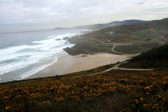 Punta Langosteira desde el W Punta Langosteira desde el W