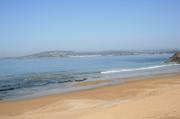 Playa de Ber. Ares al fondo