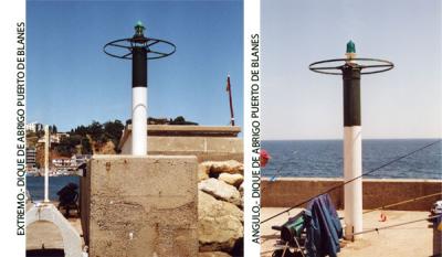 E-0452 y E-0452.2 Ángulo y punta del dique de abrigo del puerto de Blanes E-0452 y E-0452.2 Ángulo y punta del dique de abrigo del puerto de Blanes