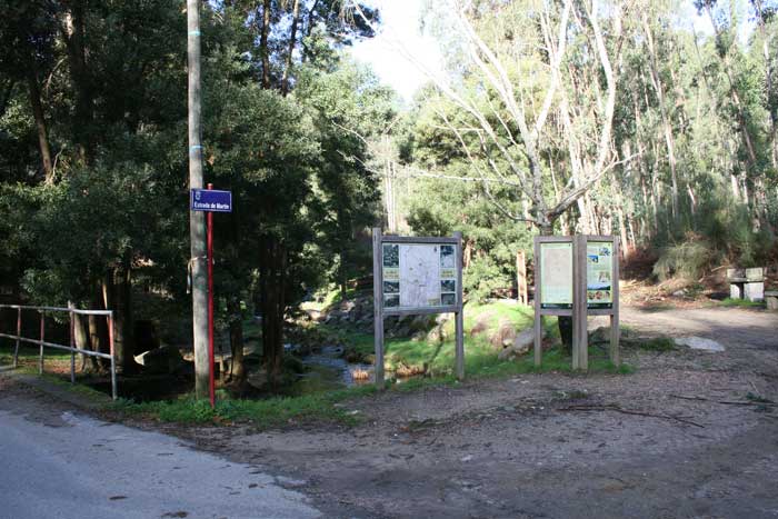 Paneles de información. Inicio del sendero Paneles de información. Inicio del sendero