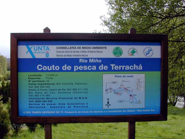 Señalización del Coto de pesca Señalización del Coto de pesca