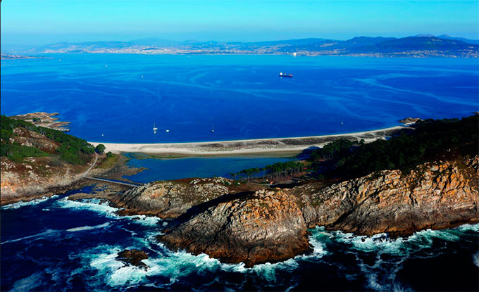 Ría de Vigo desde las Cíes Ría de Vigo desde las Cíes