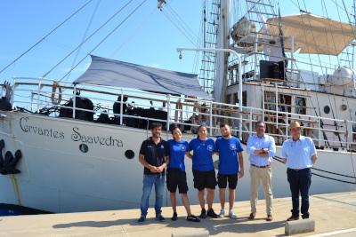 El buque-escuela Cervantes Saavedra y la Fundación Oceanogràfic presentan la IV Travesía Planeta Azul