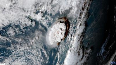 La erupción del volcán Hunga Tonga generó un meteotsunami global La erupción del volcán Hunga Tonga generó un meteotsunami global
