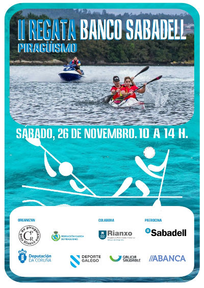 CARTEL - RegataPiragüismoBancoSabadell_Rianxo