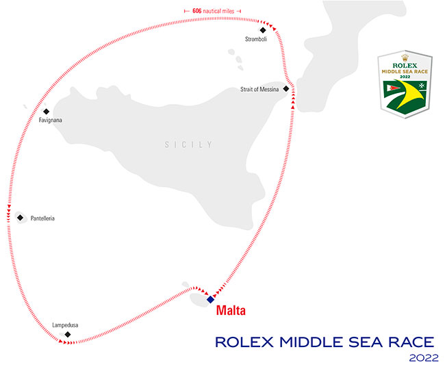 m3045_RolexMiddleSeaRace_RaceCourseMap2022