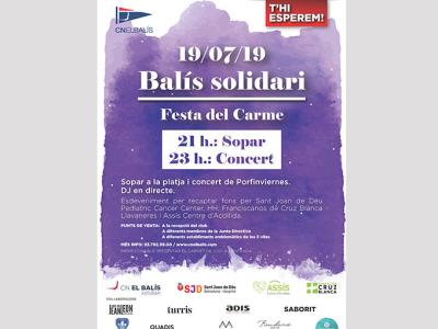 El Balís convierte la popular fiesta de la Virgen del Carmen en una gran noche solidaria abierta a todo el mundo El Balís convierte la popular fiesta de la Virgen del Carmen en una gran noche solidaria abierta a todo el mundo