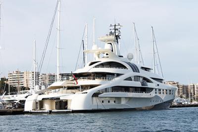 El ultralujoso ‘Palladium’ atraca en el Club de Mar Mallorca El ultralujoso ‘Palladium’ atraca en el Club de Mar Mallorca