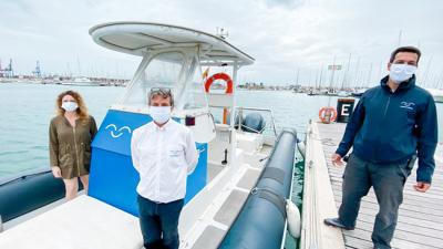 La Marina de València regala mascarillas personalizadas a sus amarristas La Marina de València regala mascarillas personalizadas a sus amarristas