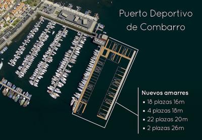Marina Combarro ampliará el número de atraques para mantener su liderazgo en las Rías Baixas Marina Combarro ampliará el número de atraques para mantener su liderazgo en las Rías Baixas