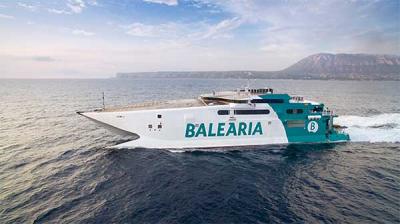  Baleària destinará este verano el recién adquirido fast ferry Cecilia Payne a la ruta Denia - Ibiza - Palma 