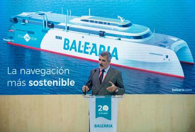  Baleària presenta en FITUR su smart fast ferry catamarán a GNL, Eleanore Roosevelt 