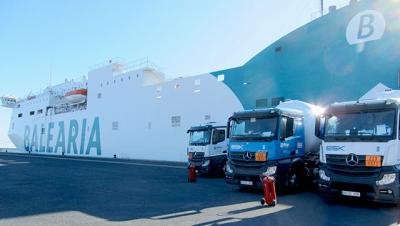 Baleària prueba en Huelva el primer suministro de GNL a buque en España con un sistema multicisterna Baleària prueba en Huelva el primer suministro de GNL a buque en España con un sistema multicisterna