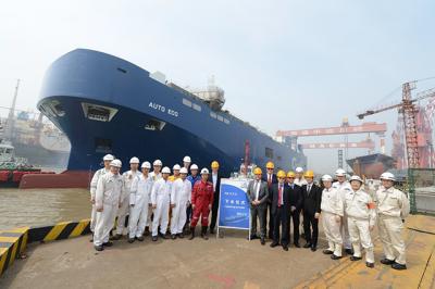 Botado en China el primero de los dos nuevos PCTC de UECC propulsados por GNL Botado en China el primero de los dos nuevos PCTC de UECC propulsados por GNL