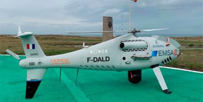 Francia controla las emisiones de azufre de los buques en el Canal de la Mancha con un dron 