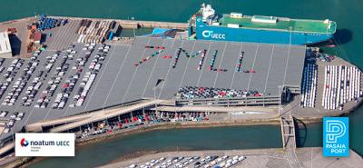 La terminal de UECC-Noatum en Pasajes gestiona una media de 250.000 vehículos anuales La terminal de UECC-Noatum en Pasajes gestiona una media de 250.000 vehículos anuales
