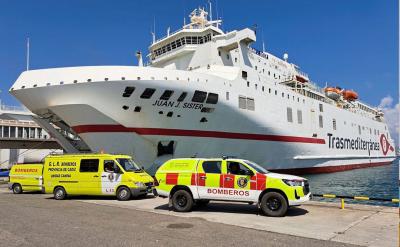Las navieras españolas que operan en el Estrecho ponen su flota a disposición de Marruecos Las navieras españolas que operan en el Estrecho ponen su flota a disposición de Marruecos