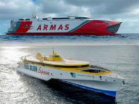  Los nuevos fast ferries de Armas y Fred. Olsen empiezan a operar en las islas Canarias 