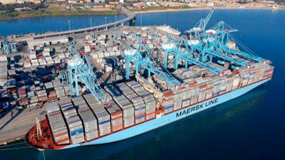 Maersk bate en Algeciras el récord mundial de TEUs embarcados en un mismo buque