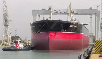 Puesto a flote el primero de los suezmaxes de Ibaizabal en Navantia Puerto Real Puesto a flote el primero de los suezmaxes de Ibaizabal en Navantia Puerto Real