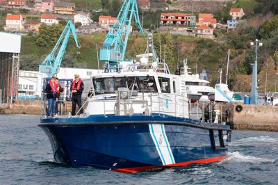 Rodman entrega la primera unidad de las dos patrulleras de 17 m encargadas por la Xunta de Galicia, para el Servicio de Guardacostas