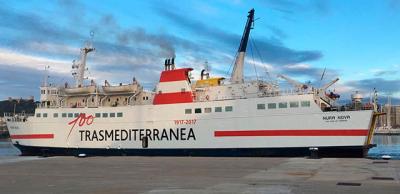 Trasmediterranea incorpora el ferry Nura Nova a su línea entre Alcudia y Ciudadela 