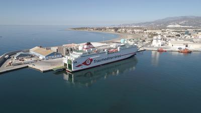 Trasmediterránea presenta el ferry Ciudad de Granada en el puerto de Motril Trasmediterránea presenta el ferry Ciudad de Granada en el puerto de Motril