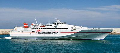 Trasmediterránea refuerza con un buque de alta velocidad los servicios entre Melilla y Málaga durante estas Navidades 