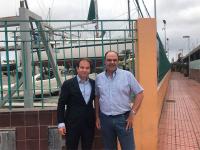Carlos Sanlorenzo, secretario general de ANEN, y Gustavo J. Navarro, presidente de ANAVRE, en el Symposium sobre Puertos Deportivos celebrado en Gran Canaria este fin de semana. Carlos Sanlorenzo, secretario general de ANEN, y Gustavo J. Navarro, presidente de ANAVRE, en el Symposium sobre Puertos Deportivos celebrado en Gran Canaria este fin de semana.