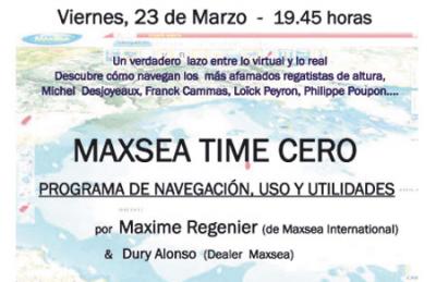 Conferencia coloquio en el Real Club de Mar de Aguete sobre el sistema de navegación Maxsea Time Cero 