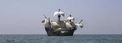 La Nao Victoria arriba esta madrugada al puerto de la Real Villa de Baiona La Nao Victoria arriba esta madrugada al puerto de la Real Villa de Baiona