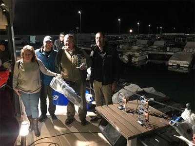 Llobarete del Club Nàutic Cambrils, ganador del Concurso de Pesca del Calamar Cheers-Garrote