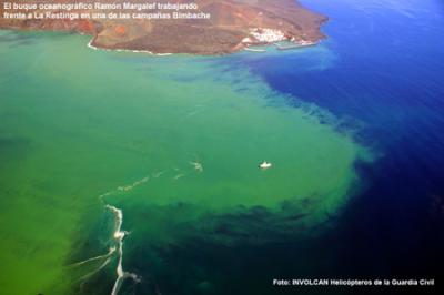 Durante la erupción submarina de El Hierro se acumularon más de 300 millones de metros cúbicos de materiales Durante la erupción submarina de El Hierro se acumularon más de 300 millones de metros cúbicos de materiales