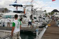 El Lanis, protagonista de la segunda jornada de la Marina Rubicón Marlin Cup al fotografiar un marlin azul y otro blanco