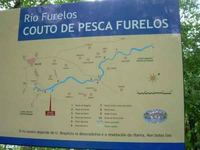 Señalización completa del Coto del río Furelos por la Asociación de Pesca Río Furelos