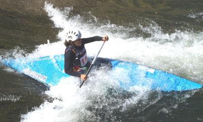 La viguesa Uxia Gonzalez  Campeona de España de Slalom