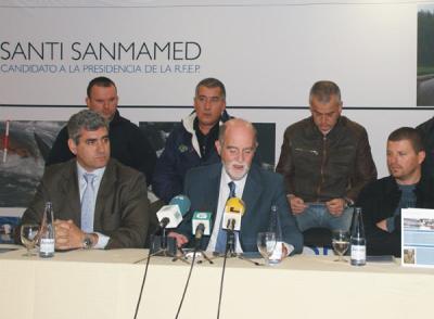 Santiago Sanmamed presentó hoy su candidatura a la reelección de la RFEP en Pontevedra Santiago Sanmamed presentó hoy su candidatura a la reelección de la RFEP en Pontevedra