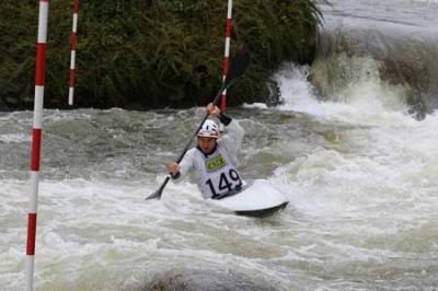 Celebrada la primera competición de la Copa Pirineos 2013, Joan Crespo de S.D.Santiagotarrak vence en K1 Hombres.