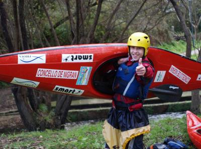 El Club Piragüismo Val Miñor-Frioya debuta mañana en la Liga Nacional de Slalom 2010